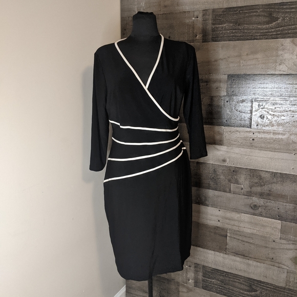 Lauren Ralph Lauren Dresses & Skirts - Ralph Lauren Black Wrap style dress 14
